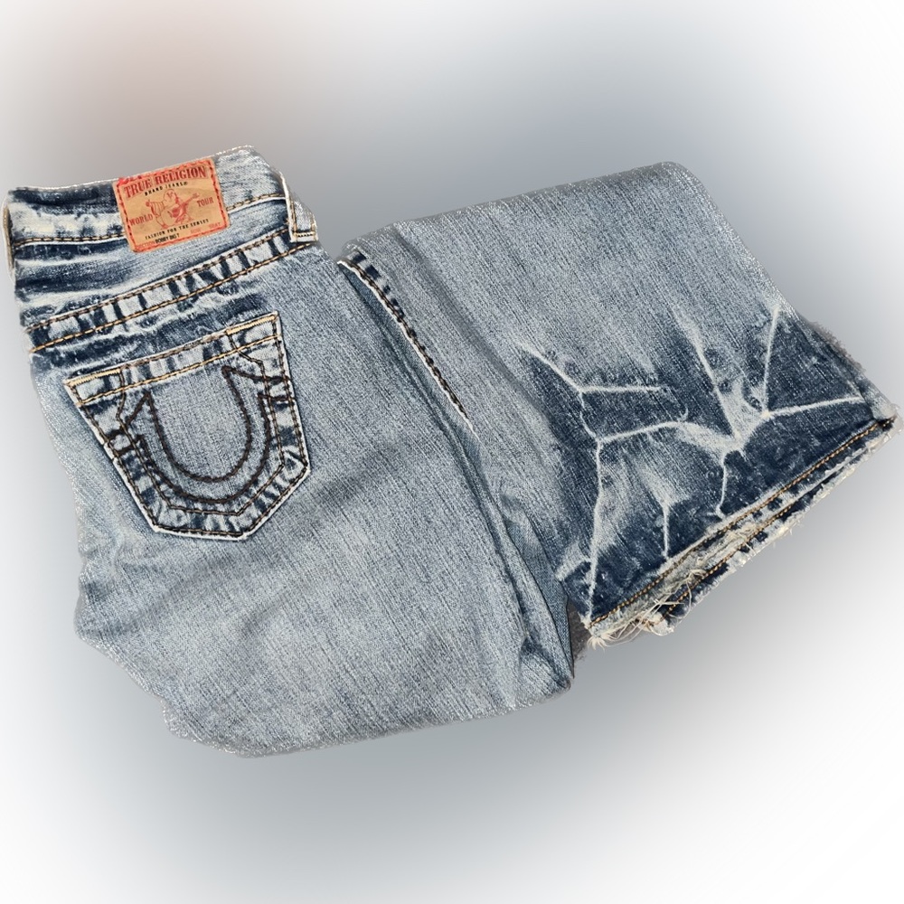 True Religion low rise flare cut jeans
